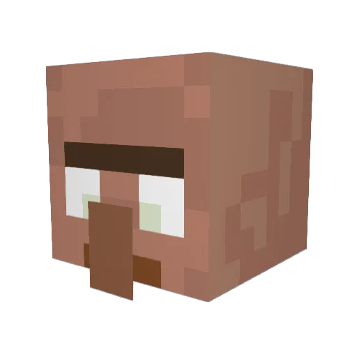 ADWSDA Minecraft avatar head, 3D render