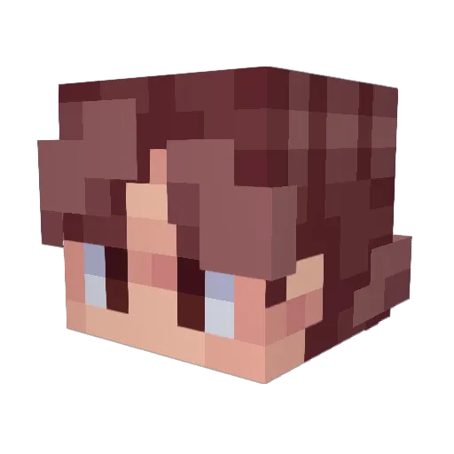 ADWlNN Minecraft avatar head, 3D render