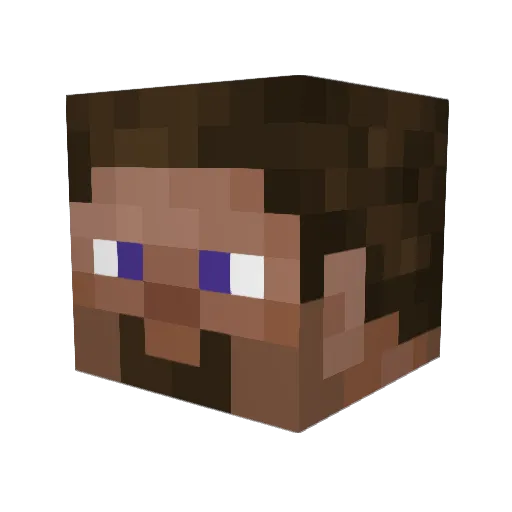 ADaVinci Minecraft avatar head, 3D render