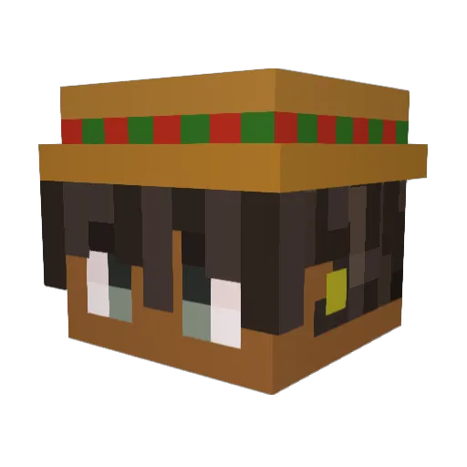 ADawgee Minecraft avatar head, 3D render