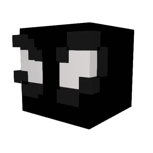 ADeabag Minecraft avatar head, 3D render