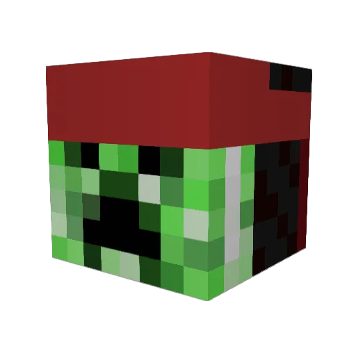 ADeadSquirel Minecraft avatar head, 3D render