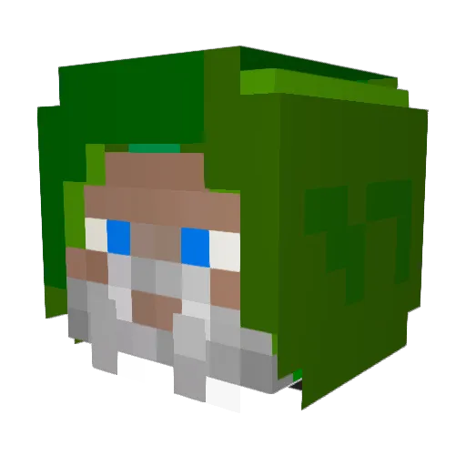 ADeeHDee Minecraft avatar head, 3D render