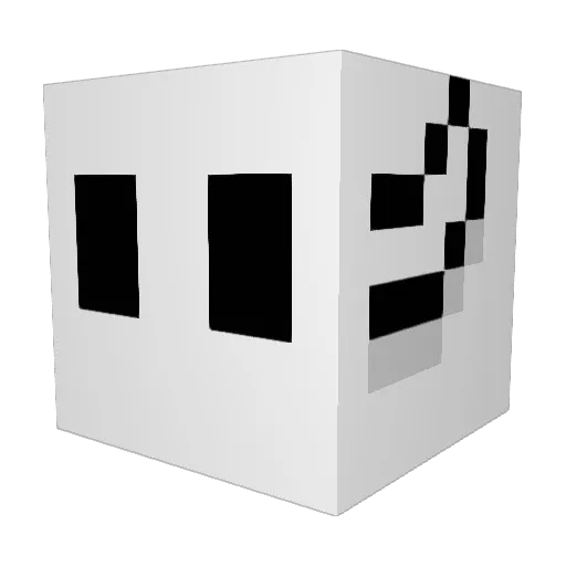 ADeshantis Minecraft avatar head, 3D render