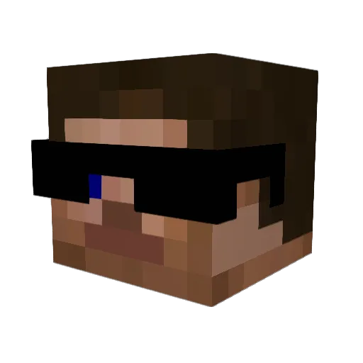 ADowgIsANIggo Minecraft avatar head, 3D render