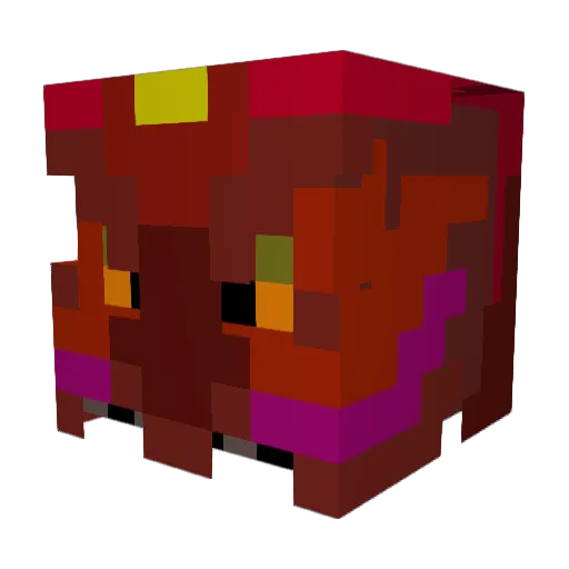 ADracoKnight Minecraft avatar head, 3D render