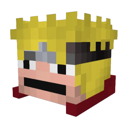 ADragonthorn Minecraft avatar head, 3D render