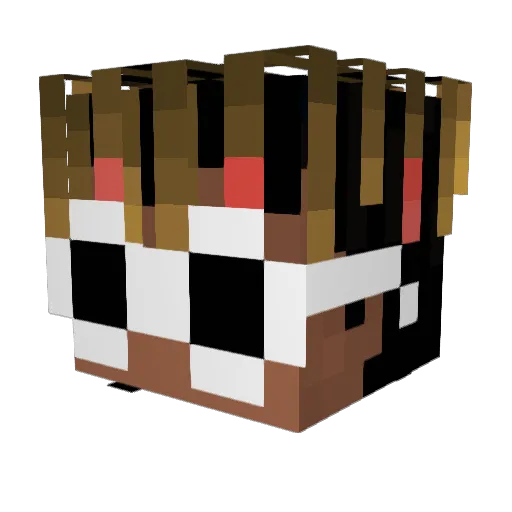 ADubNation15 Minecraft avatar head, 3D render