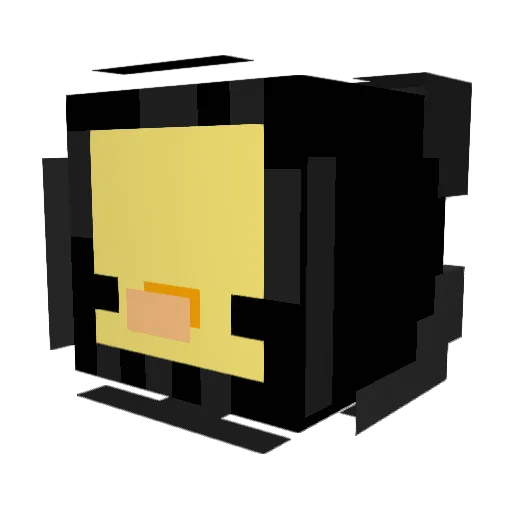 ADuckNamedIndie Minecraft avatar head, 3D render