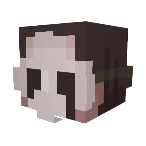 ADyingGazelle Minecraft avatar head, 3D render
