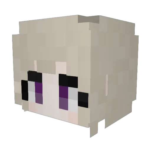 AE55T Minecraft avatar head, 3D render