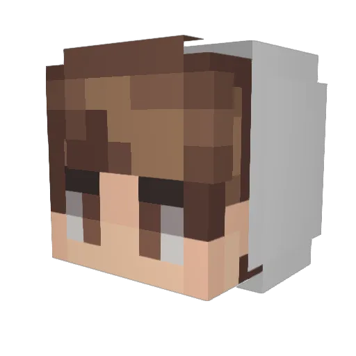 AE686 Minecraft avatar head, 3D render