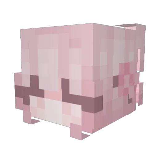 AE95 Minecraft avatar head, 3D render