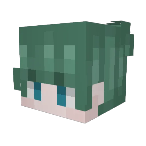 AEEV3 Minecraft avatar head, 3D render