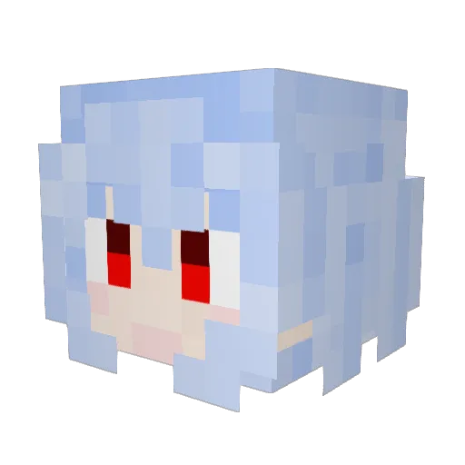 AEG2626 Minecraft avatar head, 3D render