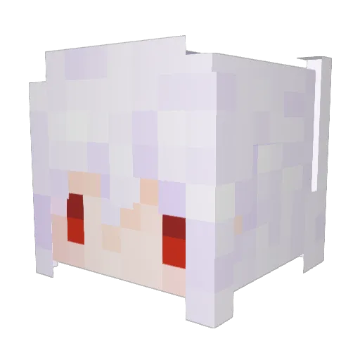 AELouis Minecraft avatar head, 3D render