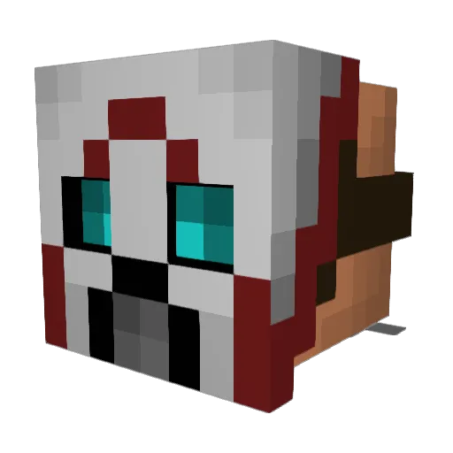 AEMad Minecraft avatar head, 3D render