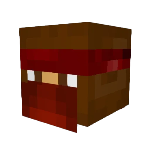 AEPS Minecraft avatar head, 3D render