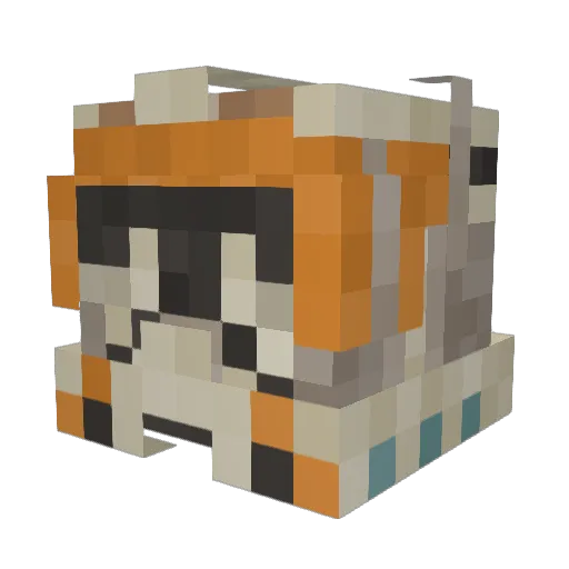 AEROLEX7 Minecraft avatar head, 3D render