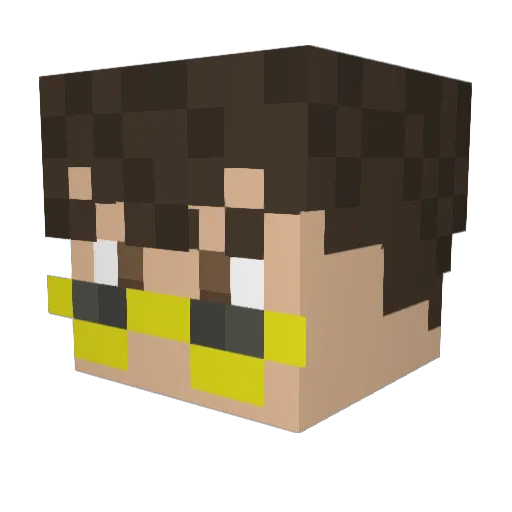 AERodTheMFGod Minecraft avatar head, 3D render