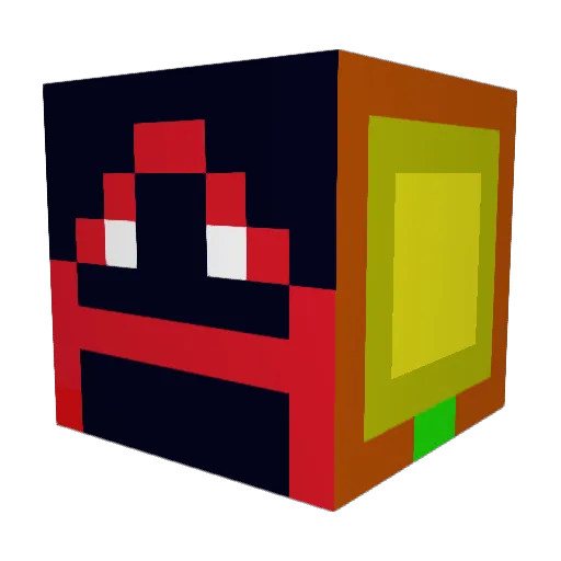AERthehero Minecraft avatar head, 3D render