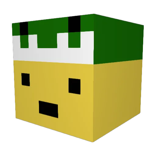 AESA817 Minecraft avatar head, 3D render