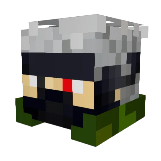 AEThunder Minecraft avatar head, 3D render