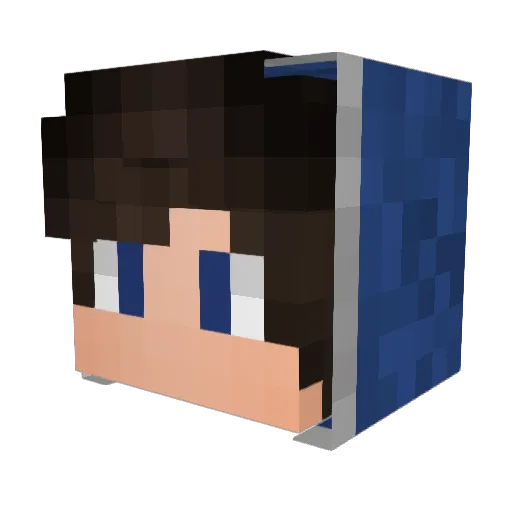 AEUGH301 Minecraft avatar head, 3D render