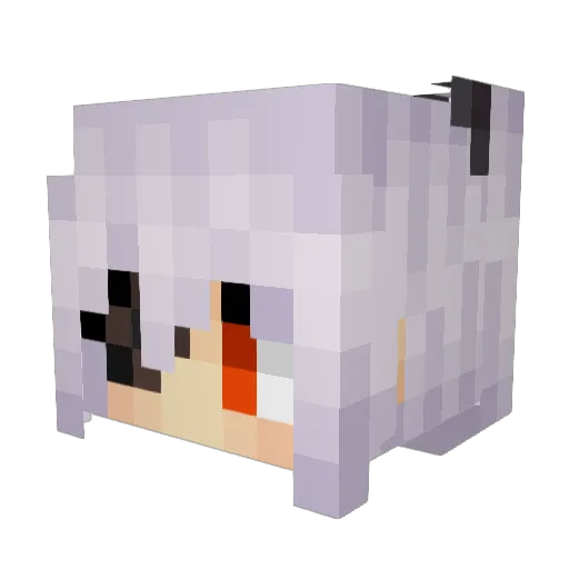 AEdecm Minecraft avatar head, 3D render