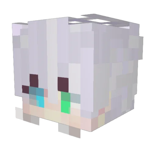 AEgo11 Minecraft avatar head, 3D render