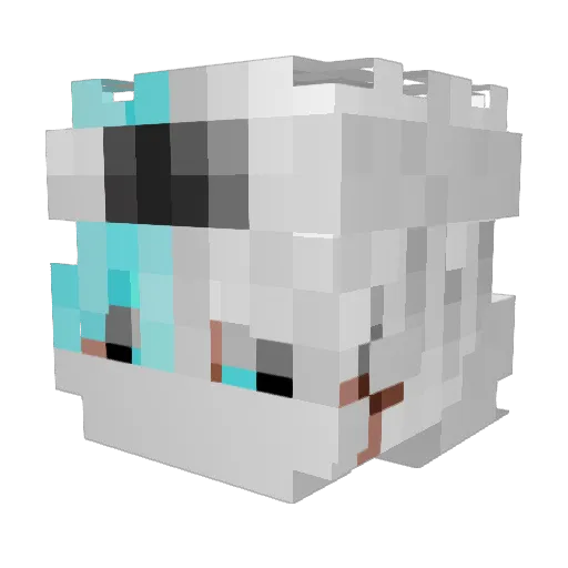 AEmirexe Minecraft avatar head, 3D render