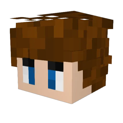 AF1TheONE Minecraft avatar head, 3D render