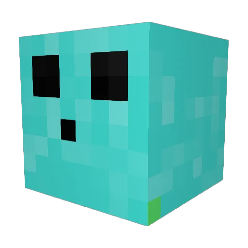 AF2024 Minecraft avatar head, 3D render