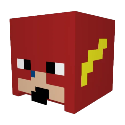 AFATOLDLADY Minecraft avatar head, 3D render