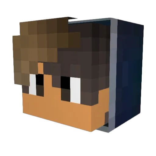 AFDestroyer Minecraft avatar head, 3D render