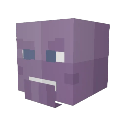 AFFElement Minecraft avatar head, 3D render