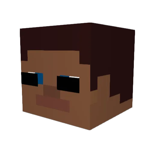 AFKessen Minecraft avatar head, 3D render