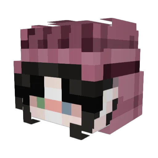 AFKmafjozo Minecraft avatar head, 3D render
