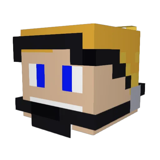 AFL_Warrior69 Minecraft avatar head, 3D render