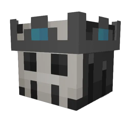 AFO7204 Minecraft avatar head, 3D render