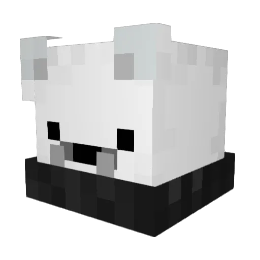 AFSK Minecraft avatar head, 3D render