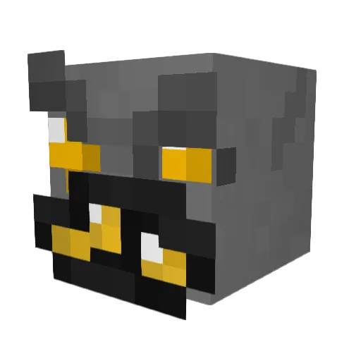 AFTANAX Minecraft avatar head, 3D render