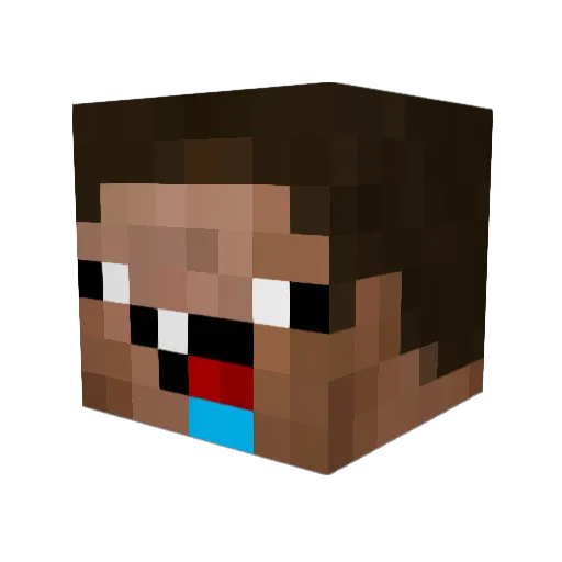 AFUNDAGORDA Minecraft avatar head, 3D render
