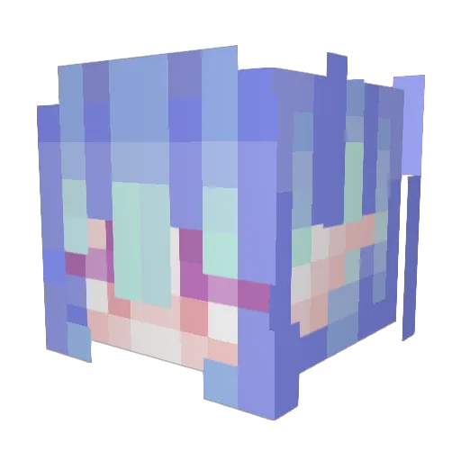AFWeeb Minecraft avatar head, 3D render