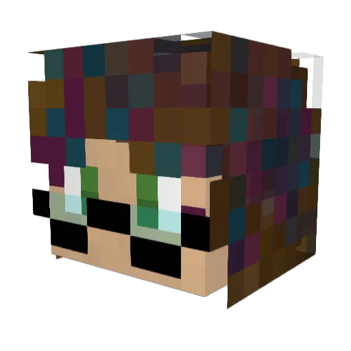 AFacelessOne Minecraft avatar head, 3D render