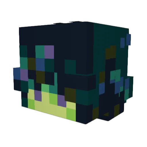 AFrenchWomen Minecraft avatar head, 3D render