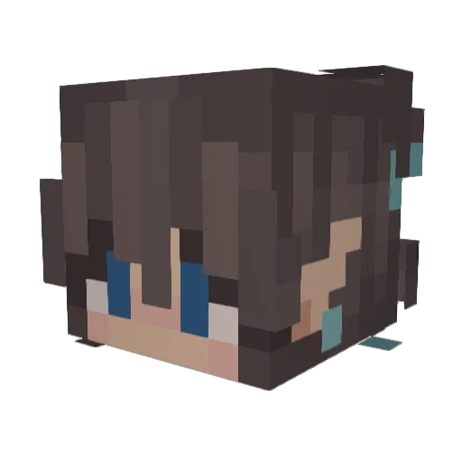 AFroggye Minecraft avatar head, 3D render