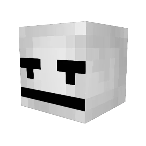 AFunnyMeme Minecraft avatar head, 3D render