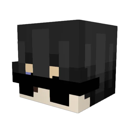 AG3NT1 Minecraft avatar head, 3D render