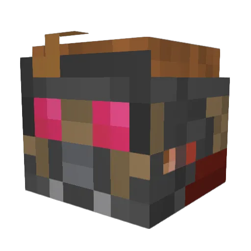AG8086 Minecraft avatar head, 3D render